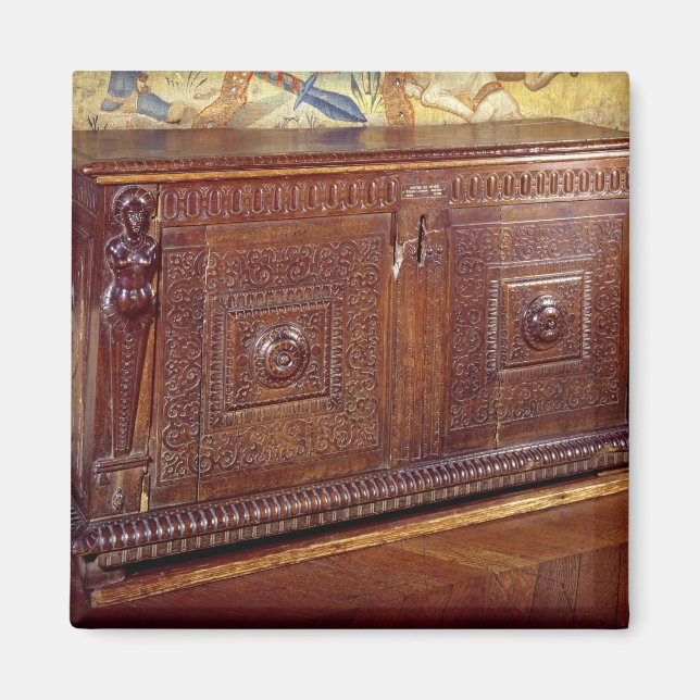 Walnut Sideboard, Lyonnais School Magnet (Front)
