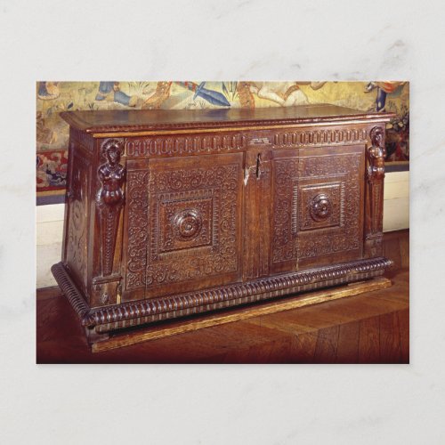 Walnut Sideboard Lyonnais School Postcard