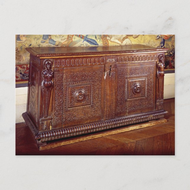 Walnut Sideboard, Lyonnais School Postcard (Front)