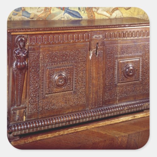 Walnut Sideboard Lyonnais School Square Sticker