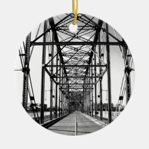 WALNUT STREET BRIDGE - CHATTANOOGA, TN CERAMIC ORNAMENT