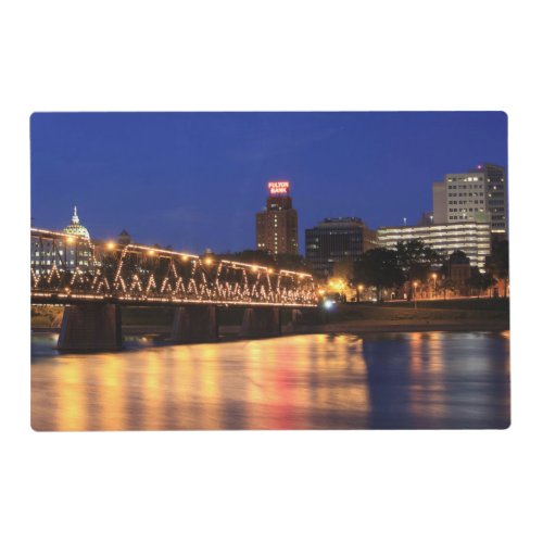 Walnut Street Bridge Harrisburg Pennsylvania Placemat