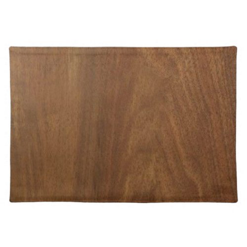 WALNUT WOOD American finish  blank blanche  TEXT Cloth Placemat