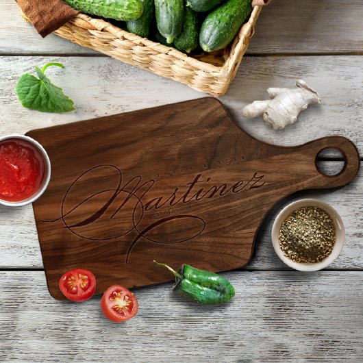 Walnut Wood Custom Laser Engraved Paddle Board (Top)