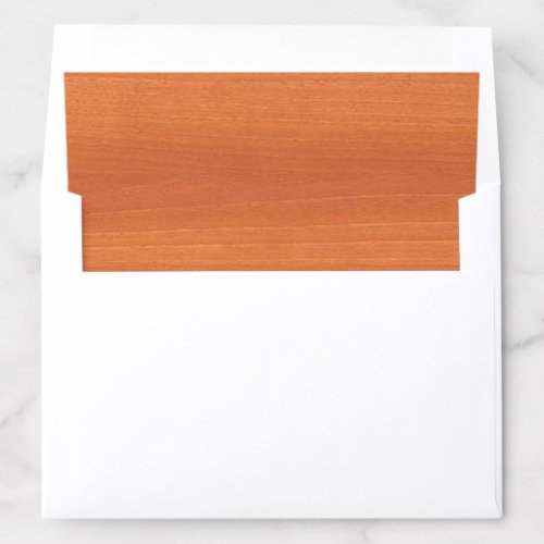 Walnut Wood Elegant Modern Design Template Envelope Liner