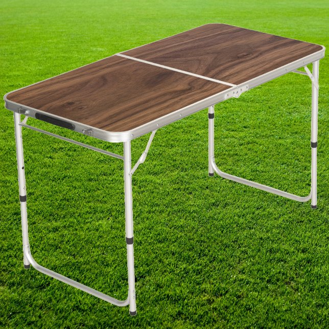 Walnut Wood Tailgate Beer Pong Table (Creator Uploaded)