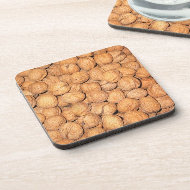 Walnuts Beverage Coaster (Left Side)