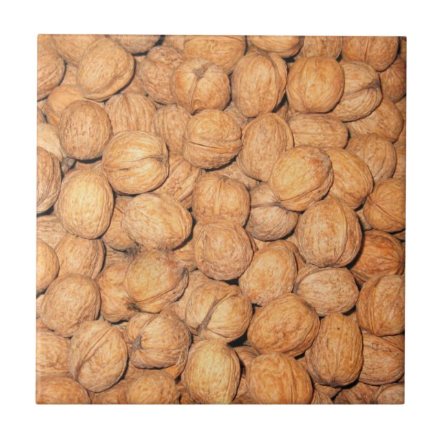 Walnuts Quirky Ceramic Tile (Front)