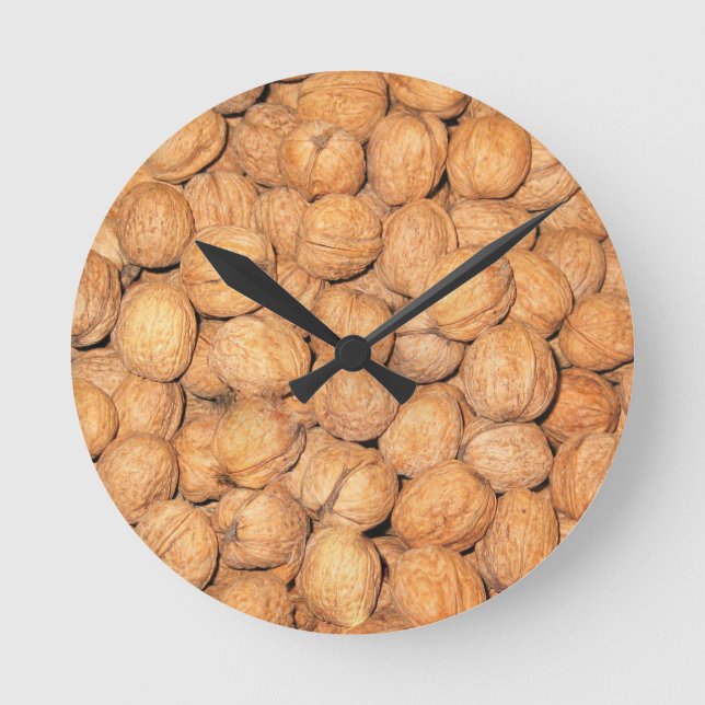 Walnuts Quirky Round Clock (Front)