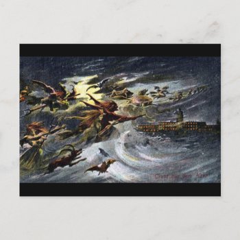 Walpurgis Night Witches Dance 3 Postcard by SpookyThings at Zazzle