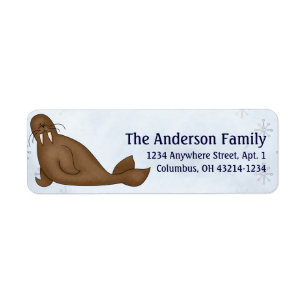 Walrus Arctic Freeze Animals Address Labels
