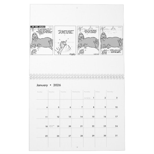 Walrus CALENDAR! Calendar (Jan 2026)