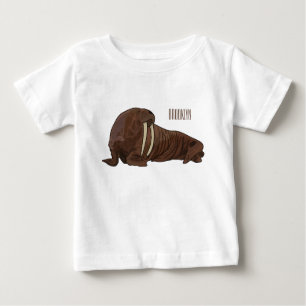 Walrus cartoon illustration baby T-Shirt