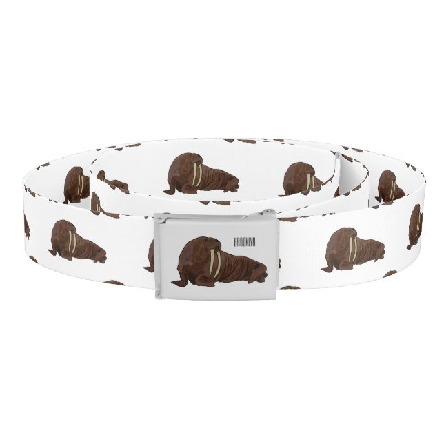 Walrus cartoon illustration belt (Coil)