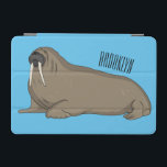 Walrus cartoon illustration iPad mini cover<br><div class="desc">Walrus cartoon illustration</div>