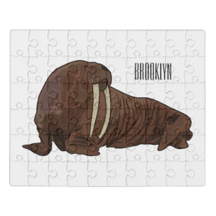 Walrus cartoon illustration jigsaw puzzle