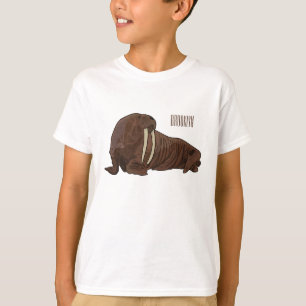 Walrus cartoon illustration T-Shirt