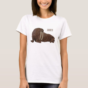 Walrus cartoon illustration T-Shirt