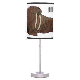 Walrus cartoon illustration table lamp