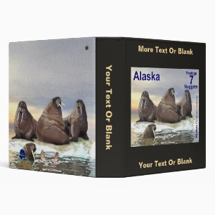 Walrus - Four Brothers - Alaska Postage 3 Ring Binder
