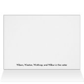 Walrus - Four Brothers Cards (Inside Horizontal (Top))