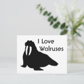 Walrus Love Postcard | Zazzle