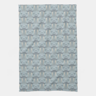 Walrus Mustache Pattern Kitchen Towel