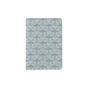 Walrus Mustache Pattern Passport Holder