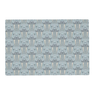 Walrus Mustache Pattern Placemat