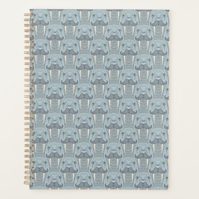 Walrus Mustache Pattern Planner (Front)