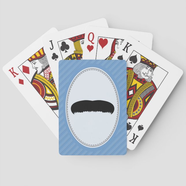 Walrus Mustache Poker Cards (Back)