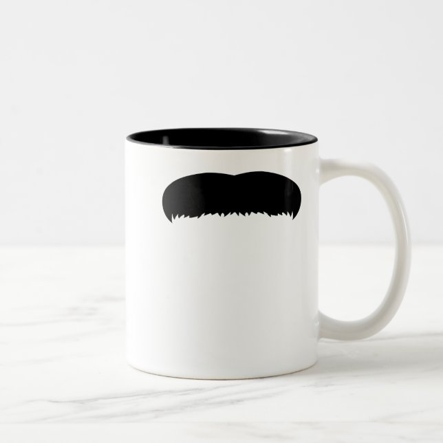 Walrus Mustache Two-Tone Coffee Mug (Right)