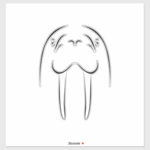 Walrus Outline Sticker
