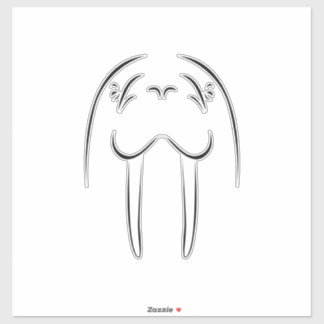 Walrus Outline Sticker