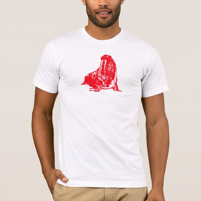 walrus Red T-Shirt (Front)