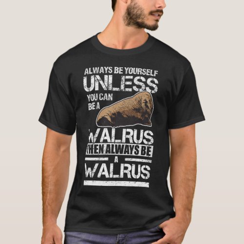 Walrus Sea Animal Retro Zoo Lover T_Shirt