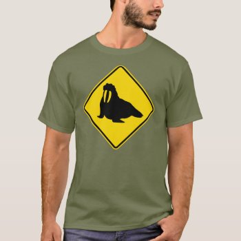 Walrus T-shirt by GrooveMaster at Zazzle