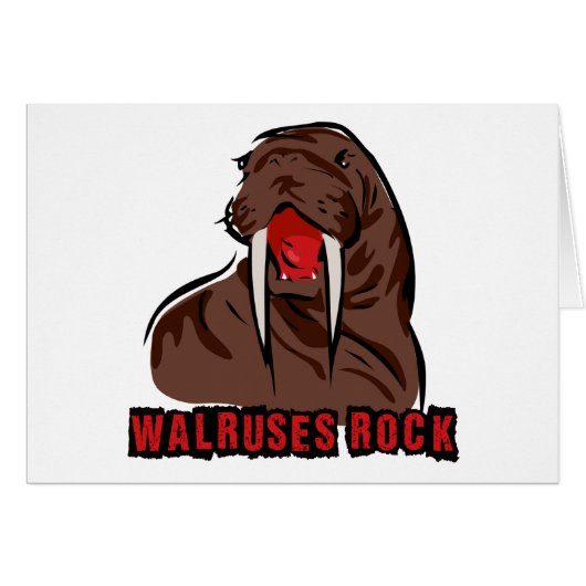 Walruses Rock Cards (Front Horizontal)