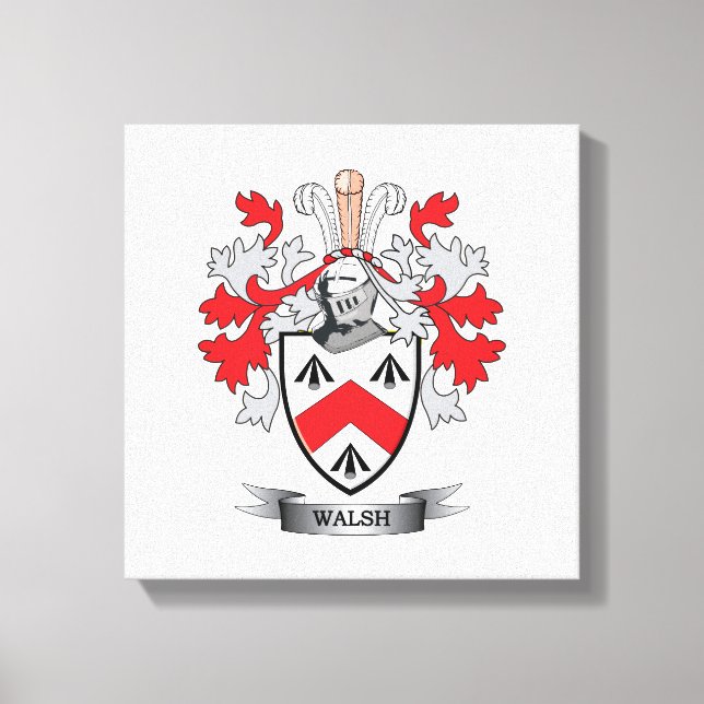 Walsh Coat of Arms Canvas Print (Front)