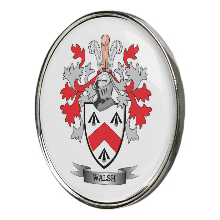 Walsh Coat Of Arms Golf Ball Marker Zazzle Com