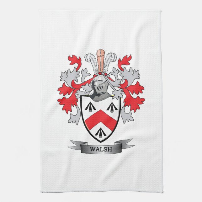 Walsh Coat of Arms Towel (Vertical)