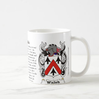 Walsh Family Coat of Arm mug
