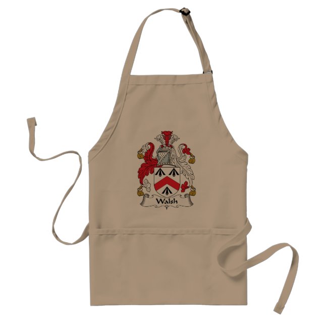 Walsh Family Crest Adult Apron (Front)