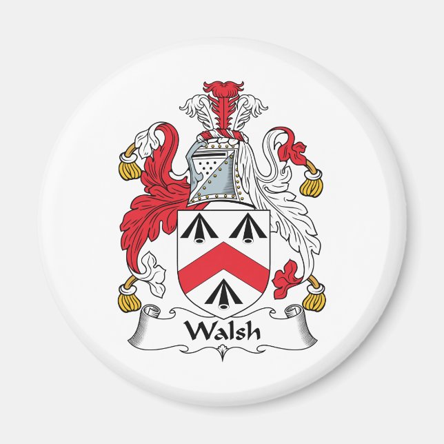 Walsh Family Crest Magnet (Front)