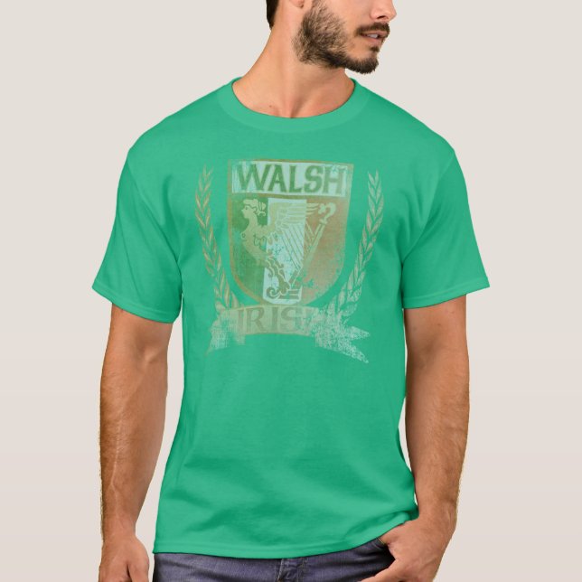 Walsh Irish Crest t shirt (Front)