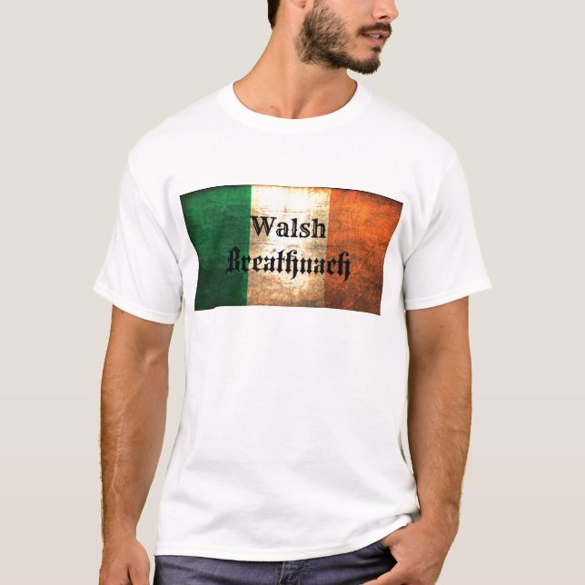 Walsh Irish Flag T-Shirt (Front)