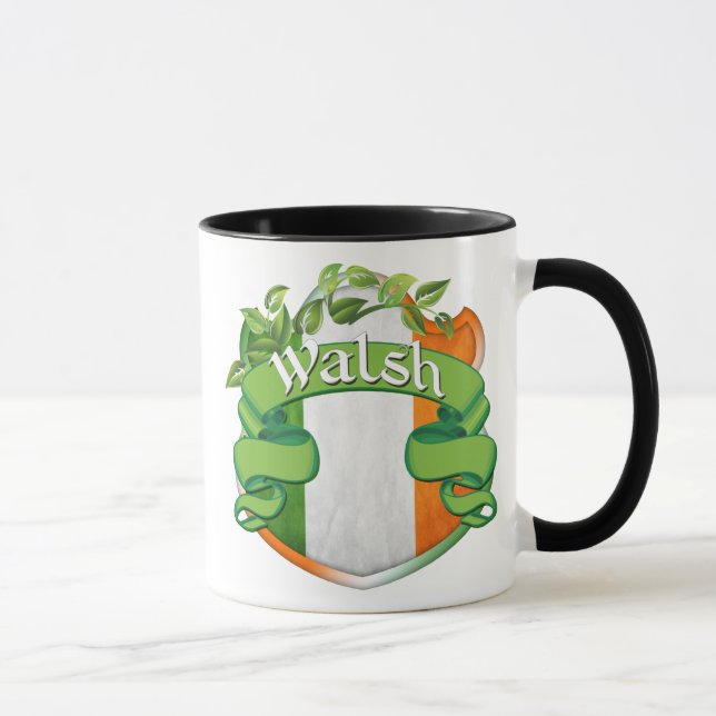 Walsh Irish Shield Mug (Right)