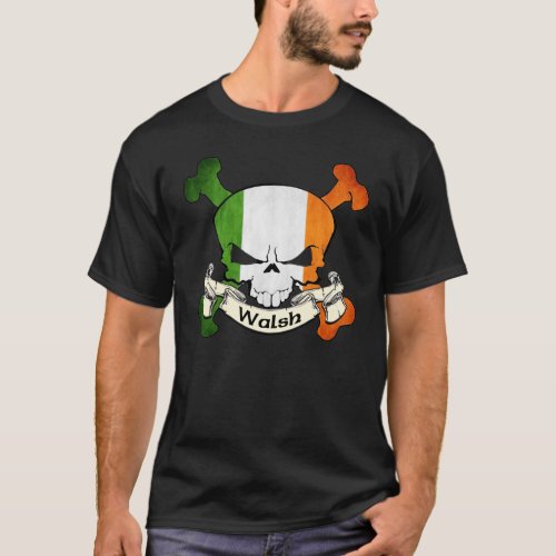 Walsh Irish Skull T_Shirt