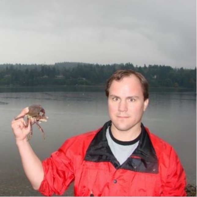 Walt and the crab cutout (Front)