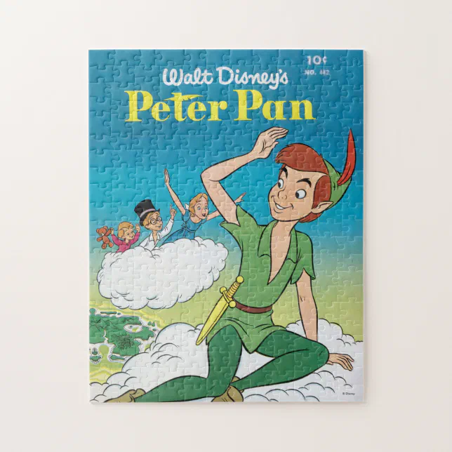 Walt Disney's Peter Pan Vintage Kids Jigsaw Puzzle Zazzle